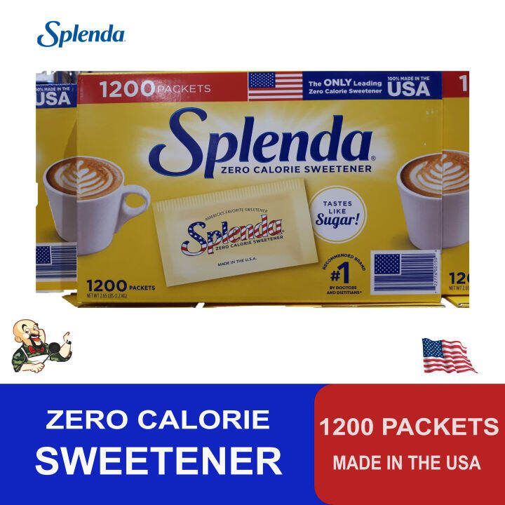 SPLENDA Zero Calorie SWEETENER / 1200 Packets / Made in the USA ...