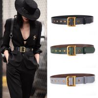 ❂  Designer Belts Luxury Brand Real Leather Jeans Gold D Buckle Size Waistband Corset