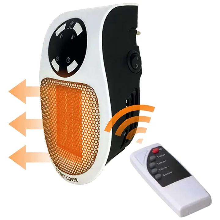 500W Portable Electric Heater Wall Fan Heater Handy Heating Stove ...