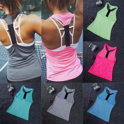 ✳❉ Sleeveless Shirts Gym Sporting Stretch Fast Dry Wicking Bras