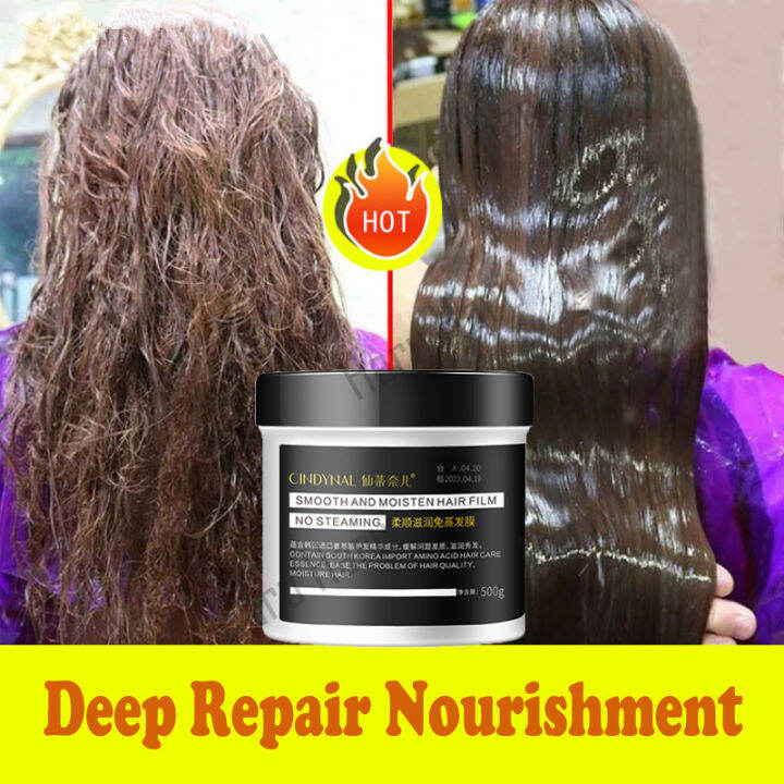 Hair Treatment Mask Deep Repair Hair Film Nourishment Softening Conditioner Moisturizing 3362