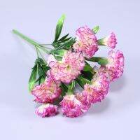 hotx【DT】 Artificial Carnation Outdoor UV Resistant No Fade Silk Flowers for Wedding