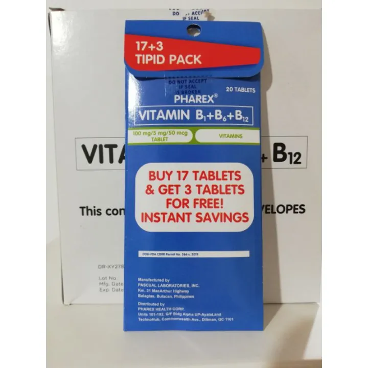 pharex vitamin b complex 17+3 Lazada PH