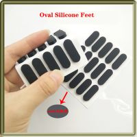 10 Buah Lebar 9Mm Panjang 16-39Mm Karet Silikon Perekat Sendiri Peralatan Kabinet Tikar Oval Pelindung Lantai Bantalan Kaki Antiselip