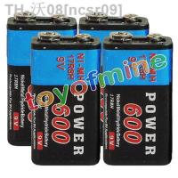 ncsr09 2/4/6/8/10/12/16pcs Durable 9V 9 Volt 600mAh Power Black Ni-Mh Rechargeable Battery PPS block