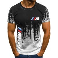 2023 In stock  bmw m sports summer customized mens 3d printed tops solid color t-shirt casual hip hop mens loose short sleeve，Contact the seller to personalize the name and logo