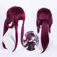 Honkai Star Rail Kafka Cosplay Wig Claret Halloween Costume Accessories Women Wig Kafka Wigs Role Play Carnival Party Synthetic