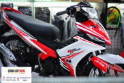 Tem trùm exciter 135 trắng đỏ đẹp, Tem trùm exciter135, tem exciter 135