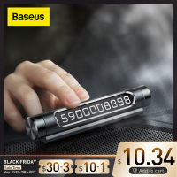 Baseus Car Temporary Parking Card Luminous Phone Number Plate Auto Stickers Drawer Style Car-Styling Rocker Switch