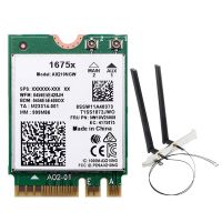 WiFi Card for Intel 1675X WiFi Card+8DB Antenna Kit AX210NGW AX1675X Wi-Fi 6E 2.4G 5G 6G 5374Mbps BT 5.2 M.2 NGFF WiFi Adapter