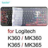 【CPH Digital store】K360แผ่นครอบแป้นพิมพ์สำหรับ Logitech K365 MK360 MK365 Logi เคสป้องกันไร้สายซิลิโคนใส