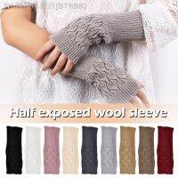 【hot】✽◘  Womens Ladies Fingerless Arm Warm Knitted Gloves Hand Warmer Mittens Elastic Cuff Soft