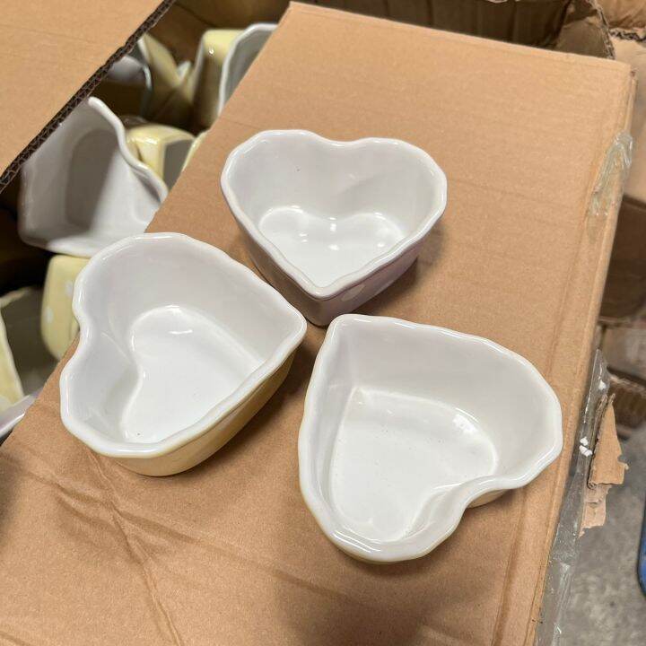 ถ้วยทรงหัวใจ-ถ้วยซุป-ถ้วยขนม-ceramic-bowl-เซรามิค-ขนาด-3-3-5-นิ้ว-เซรามิคเนื้อหนา-คุณภาพดี-ลวดลายสวยงามคมชัด-เข้าไมโคเวฟได้-สินค้าพร้อมส่ง