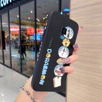 Yiเวปไซต์เคสโทรศัพท์สำหรับ Samsung S9 Plus,เคสซิลิโคนกันกระแทกเคสขอบสี่เหลี่ยมเคสโทรศัพท์ด้านข้างแมวลายการ์ตูนโดเรม่อน