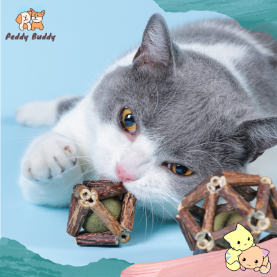 ✿ Peddy ✿ กัญชาแมว ออร์แกนิค ลูกบอลแมว แคทนิป ของเล่นแมว แบบเลีย แมว Catnip
