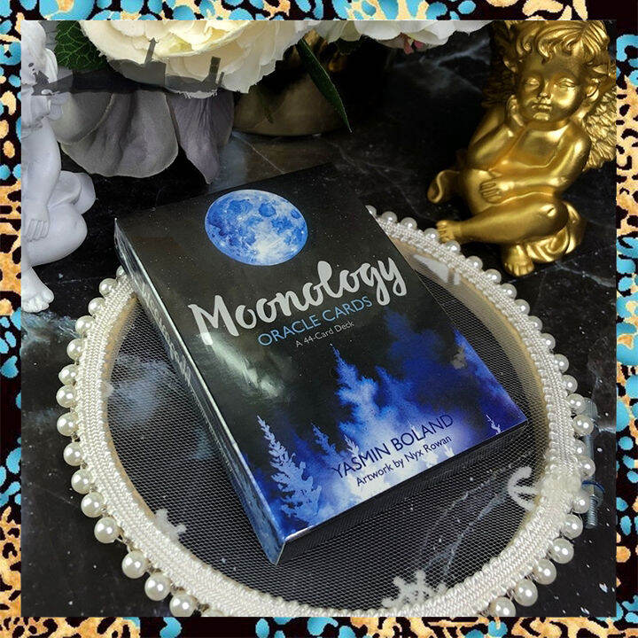 moonology-การ์ดเสี่ยงทาย-ขนาด10-3x7ซม-การ์ดไพ่ทาโรต์44แผ่น-หนังสือคู่มืออิเล็กทรอนิกส์-การ์ดการวิเคราะห์เวอร์ชั่นภาษาอังกฤษ-ไพ่ยิปซี-ไพ่ออราเคิล-ไพ่ทาโรต์-ไพ่ยิบซี-moonology-oracle-tarot-card