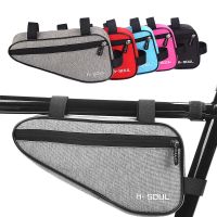 【LZ】◊∏  Waterproof Triangle Bicycle Bag MTB Quadro Tubo Frontal Mountain Bike Pouch Suporte de Ferramentas Road Bike Pannier Acessórios