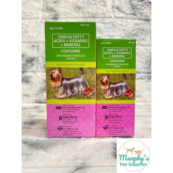 Coatshine Performace Enhancer 60ml and 120ml vitamins coat enhancement