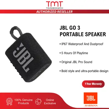 Buy JBL Go 3 Portable Waterproof Bluetooth Speaker, Black Online