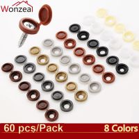 Wood Self-Tapping Screws Wood Screws Furniture Fittings Screw Cover Fasteners Holes Plugs Cap Screws Eyelets White Screw Cover Nails  Screws Fasteners