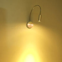 Modern LED Wall Lamp Flexible Hose 1W 3W Light Silver Bathroom Mirror Study Fixtures Reading Header Luminaire LED Lamps