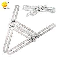 JIGONG Multi-function Adjustable Four-Sided Folding Measuring Tool Multi-Angle Template Scale Ruler