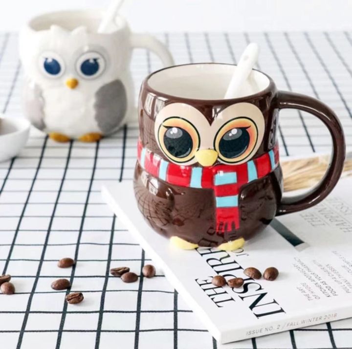 high-end-cups-เครื่องหมายถ้วยของขวัญมือวาดการ์ตูนน่ารักถ้วยเซรามิก3-d-สัตว์ถ้วยกาแฟถ้วยน่ารักแก้วกาแฟและถ้วยชุดถ้วย