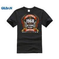 HOT deals Classic men t-shirt Gift september 1968 50 years of being awesome t shirts homme cotton hip hop Clothes shirt