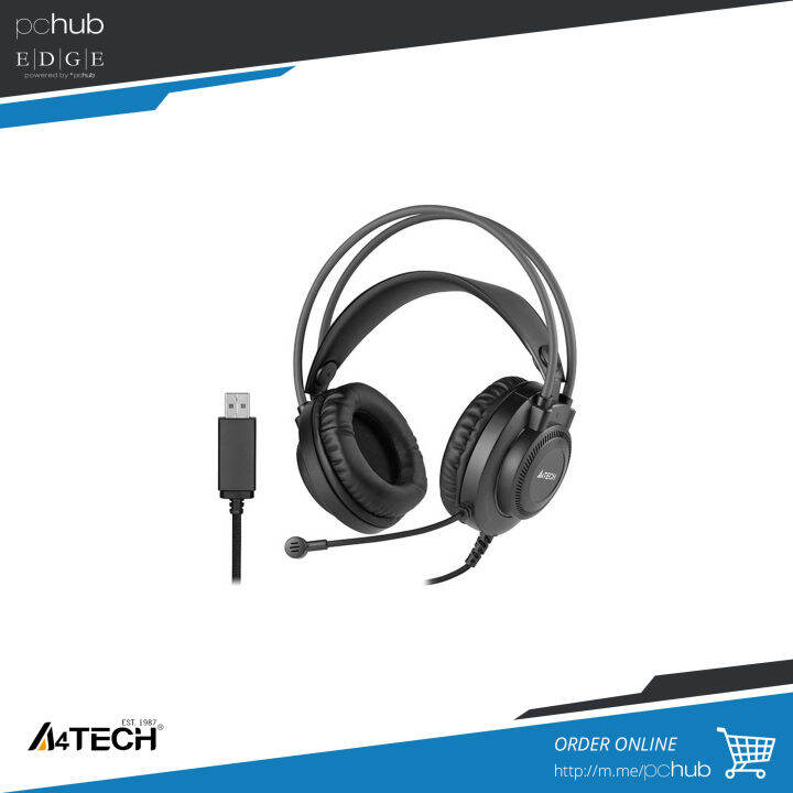 A4tech Fstyler, FH200U, grey, wired headset, usb | Lazada PH