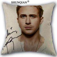 【hot】♣❧  Custom Ryan Gosling pillow cats and dogs Cover 45x45cm Pillowcase Drop Shipping