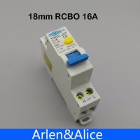 18MM RCBO 16A 1P N 6KA Residual current differential automatic Circuit breaker with over current Leakage protection