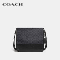 COACH กระเป๋าใส่เอกสารผู้ชายรุ่น Gotham Messenger 27 In Signature Canvas สีเทา C2681 JICHR