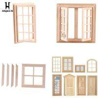 Doll House Blank Door Model 16 Grids Square Window Doll House Miniature Window Play House Toy Garden Accessories Model Home Screw Nut Drivers