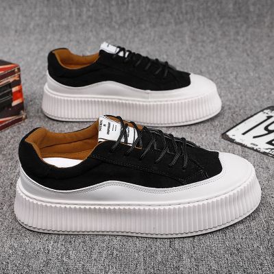 hot【DT】✓☬  2021 Shoe for Men Sneaker Student Fashion Board Leather Platform Tenis Masculino