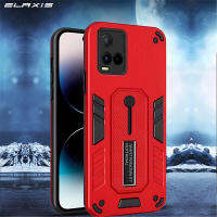 เคสกันกระแทกทหาร ELAXIS สำหรับ VIVO Y21/Y21s/Y33s/Y21T/Y33T/Y21A/ฝาหลัง T1X Cmaera เลนส์เคสป้องกันขาตั้งที่วางโทรศัพท์ที่มองไม่เห็นชิ้นเดียวสำหรับดีไซน์ใหม่