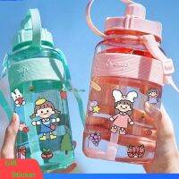 พร้อมส่ง??ขวดน้ำ ความจุ 2000ml หรือ 2 ลิตร ขวดน้ำพกพาพ ขวดน้ำน่ารักกันรั่ว