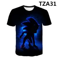 Hedgehog SONIC ฤดูร้อน2021ใหม่3D การพิมพ์ดิจิตอลผู้ใหญ่เสื้อผ้าเด็กลำลองแขนสั้นเสื้อยืด