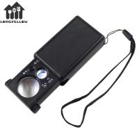 Portable 30 60 Times LED UV Currency Magnifier Detector Identification Tool for Stamps Jewelry
