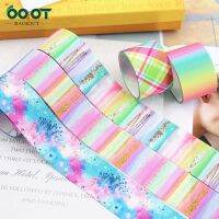 【YD】 38MM 10Yards 22319-5 Color Gradient Thermal Transfer Printed Grosgrain RibbonsBow Cap Materials