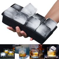 4/6/8/15Grid Large Ice Tray Mold Box Food Grade Silicone Ice Cube Square Tray Mold DIY Ice Maker  Kitchen Tools and Accessories