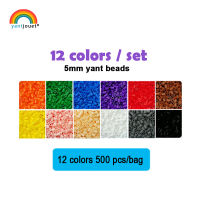 Yantjouet 5mm Yant Beads 12colorsset Black White for Kid Hama Perler Bead Diy Puzzles High Quality Handmade Gift children Toy
