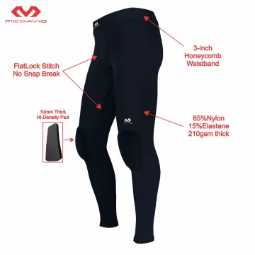 Men's Basketball Padded Tights Pants with Knee Pads for Men 3/4 Compression  Tights Leggings Girdle Training - AliExpress