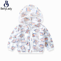 Summer Kids Sun Protection Jacket Long Sleeves Cartoon Printing Hooded Jacket For Boys Girls【fast】