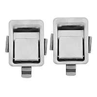 2X Stainless Steel Recessed Mounted Latch Mini Flush Mount Paddle Handle Lock for RV/Camper/Trailer/Cabinet/Tool Box Etc