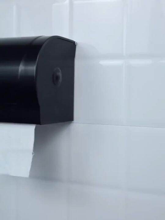 Spot parcel post Tissue PunchFree Toilet Chart Drum Paper Extraction Alumimum Black Toilet