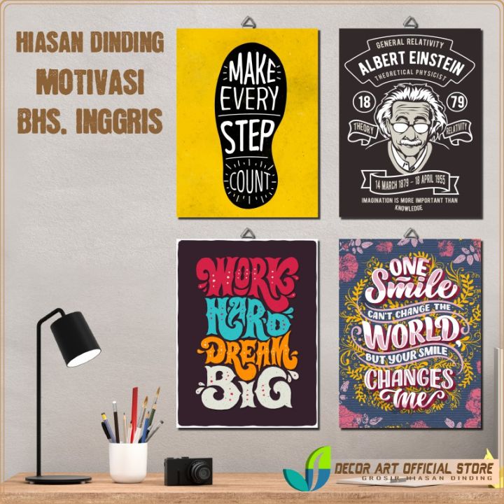 Hiasan Dinding Pajangan Rumah Dekorasi Kamar Walldecor Poster Motivasi