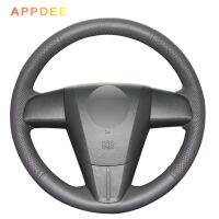 Black Artificial Leather Car Steering Wheel Cover for Mazda 3 Mazda CX7  CX-7 2011 2012 2013