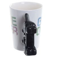 Creative GAME OVER Coffee Mug With 3D Game Controller Handgrip Ceramics Milk Tea Water Mug For Boy Birthday Gift