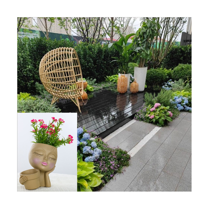 1-piece-face-planter-pot-double-flower-pots-cute-lady-face-plant-pot-with-drainage-hole