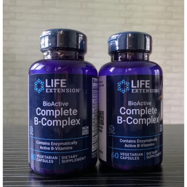 🕎ส่งฟรี 🕎[ส่งจาก กทม] % Vitamin B Complex Life Extension 60 Capsules ...